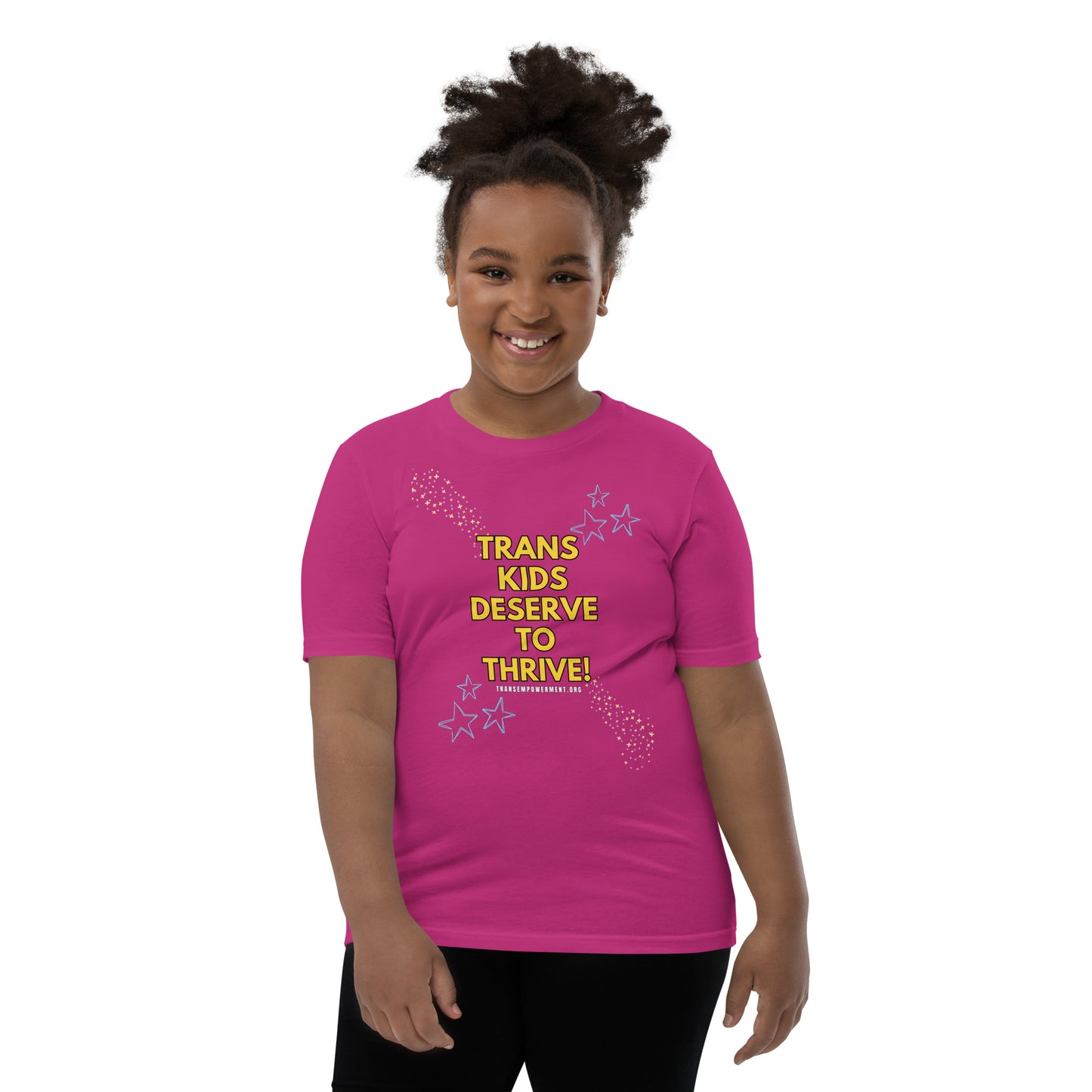 Trans Kids Deserve to Thrive-Youth Short Sleeve T-Shirt