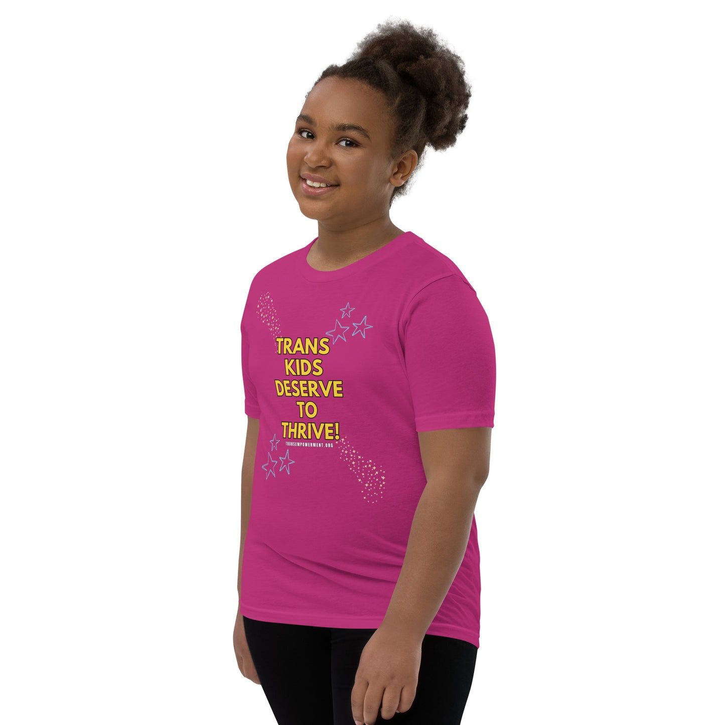 Trans Kids Deserve to Thrive-Youth Short Sleeve T-Shirt