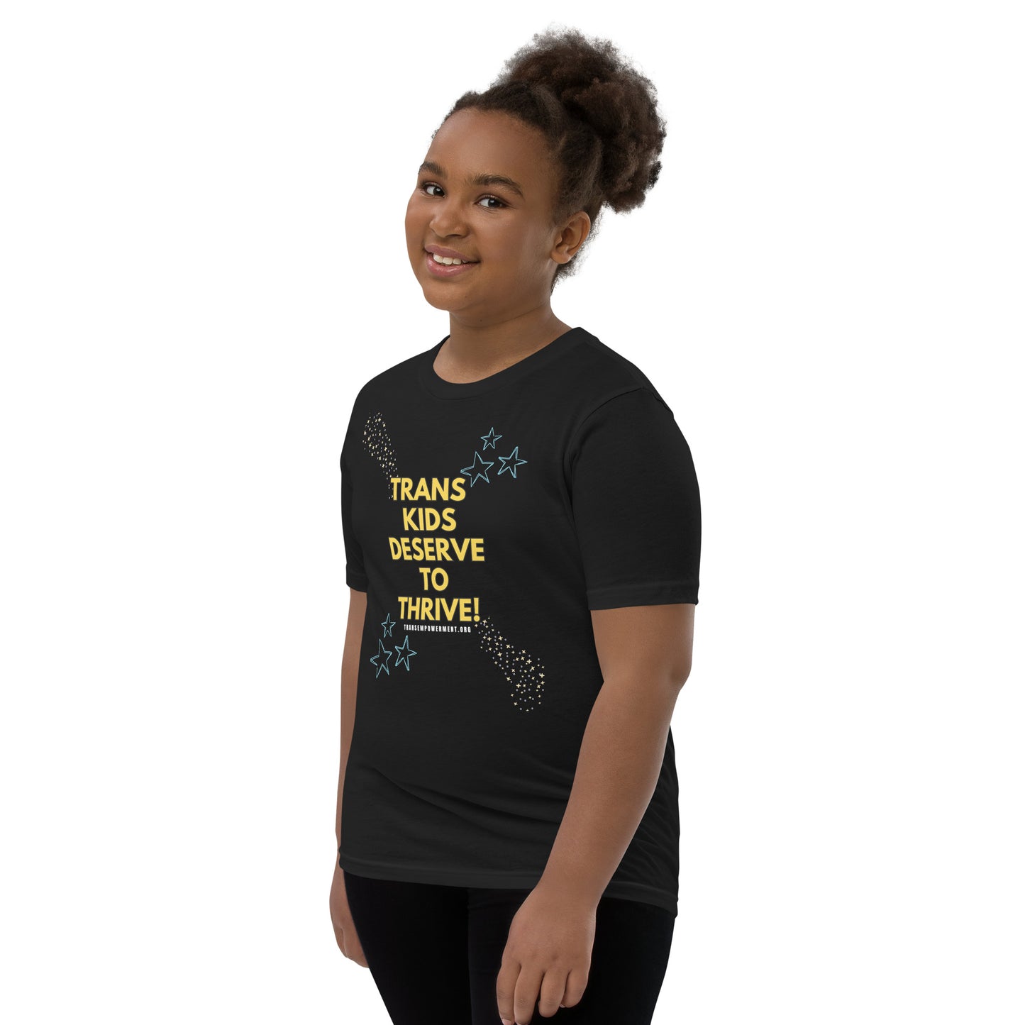 Trans Kids Deserve to Thrive-Youth Short Sleeve T-Shirt