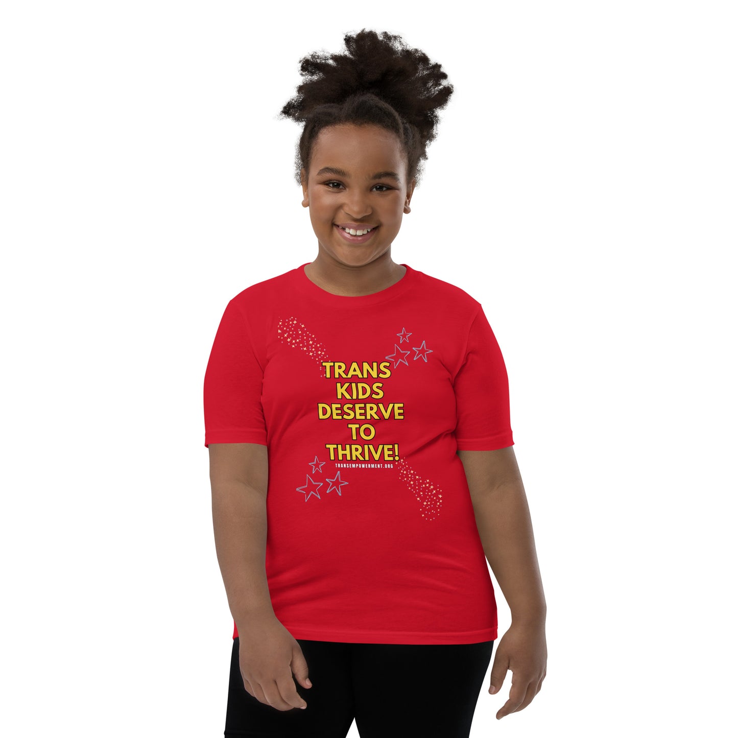 Trans Kids Deserve to Thrive-Youth Short Sleeve T-Shirt
