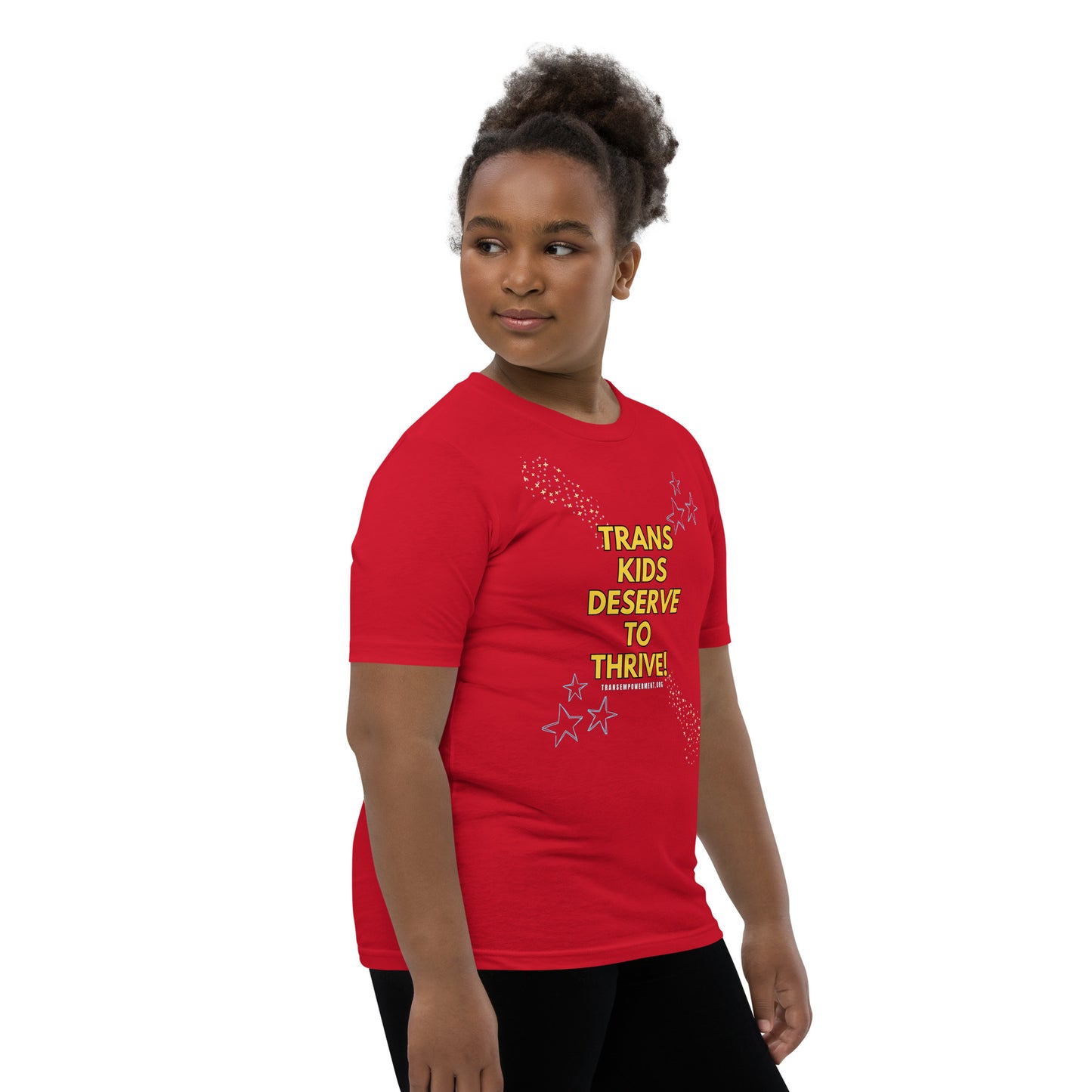 Trans Kids Deserve to Thrive-Youth Short Sleeve T-Shirt