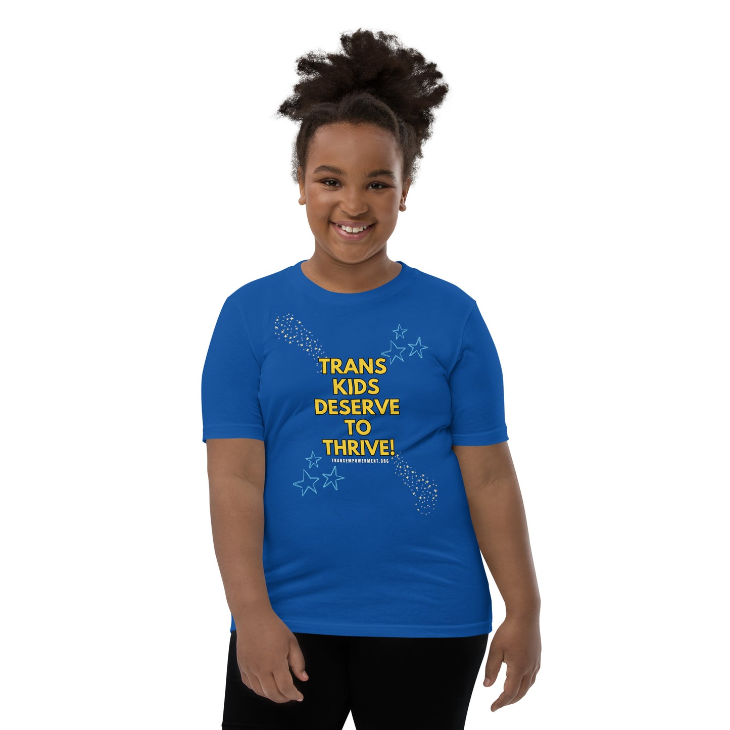 Trans Kids Deserve to Thrive-Youth Short Sleeve T-Shirt