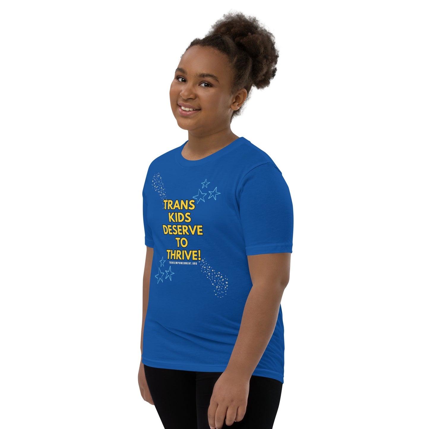 Trans Kids Deserve to Thrive-Youth Short Sleeve T-Shirt