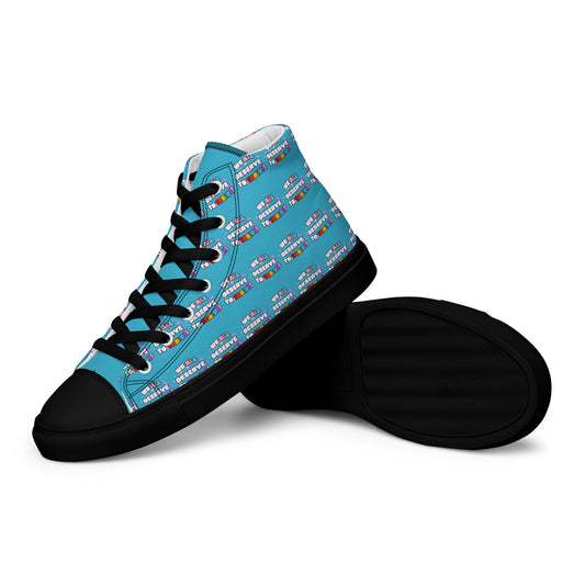 Blue High Top Pride Shoes