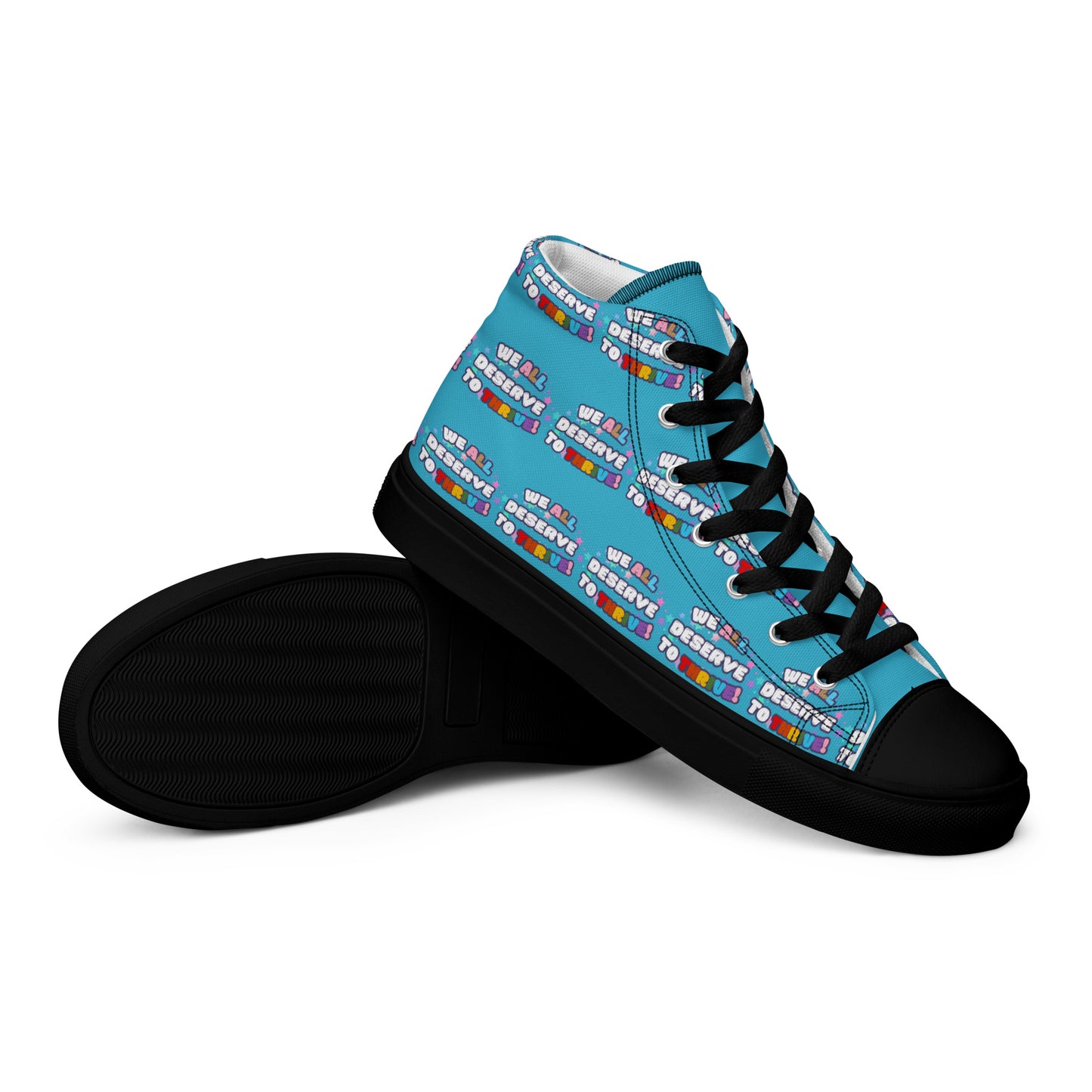 Blue High Top Pride Shoes