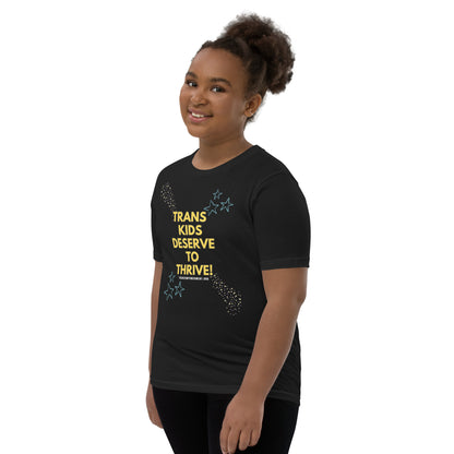 Trans Kids Deserve to Thrive-Youth Short Sleeve T-Shirt