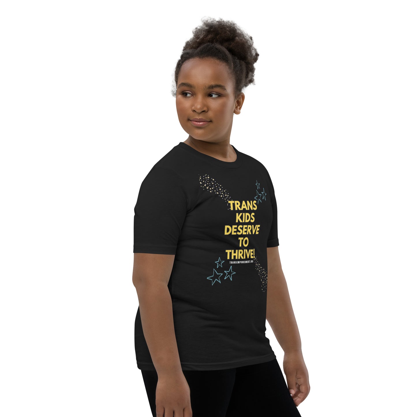 Trans Kids Deserve to Thrive-Youth Short Sleeve T-Shirt